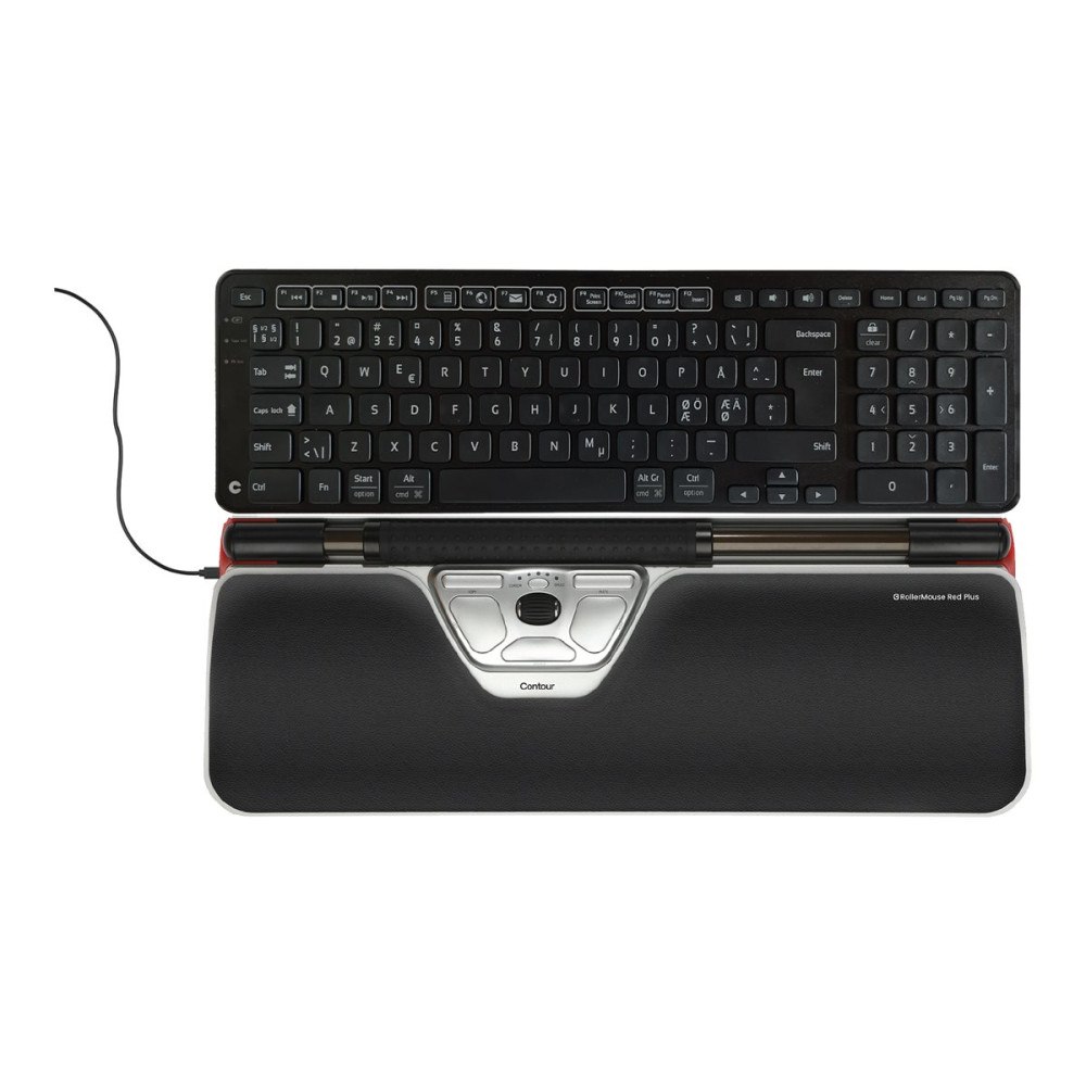CONTOUR Contour RollerMouse Red Plus - centrerad mus - USB - med Balance Keyboard PN