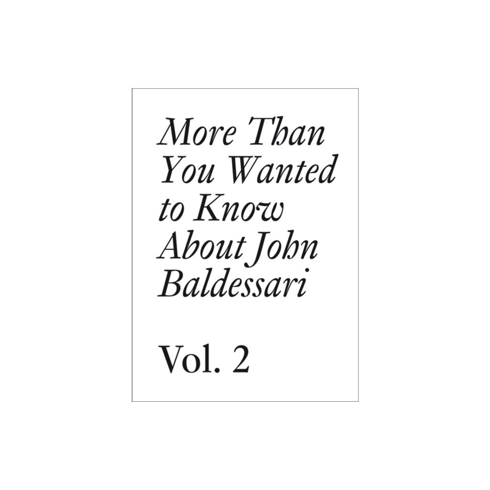 JRP Ringier John Baldessari (häftad, eng)