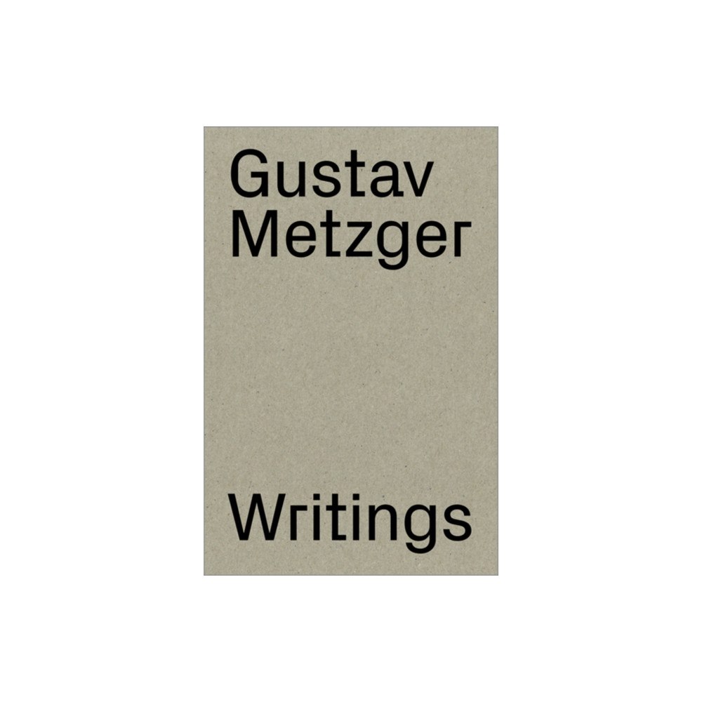 JRP Ringier Gustav Metzger (häftad, eng)