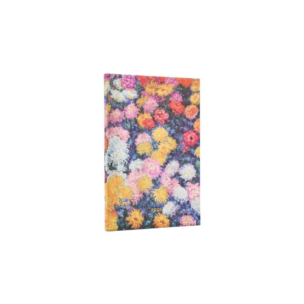 Little, Brown Book Group 2026 Monet's Chrysanthemums Maxi 12-month Horizontal Hardcover Flexi Dayplanner 2026 (Elastic Band Closure) (inbunden, e...