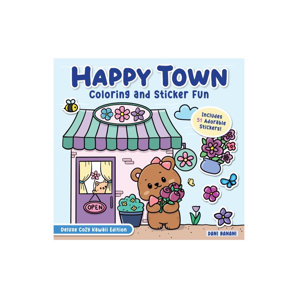 Fox Chapel Publishing Happy Town Coloring and Sticker Fun (häftad, eng)