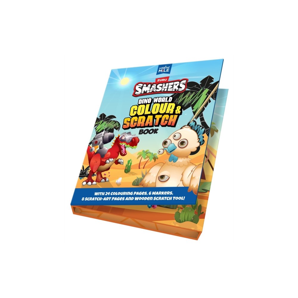 Five Mile Smashers Dino World Colour and Scratch Book (inbunden, eng)