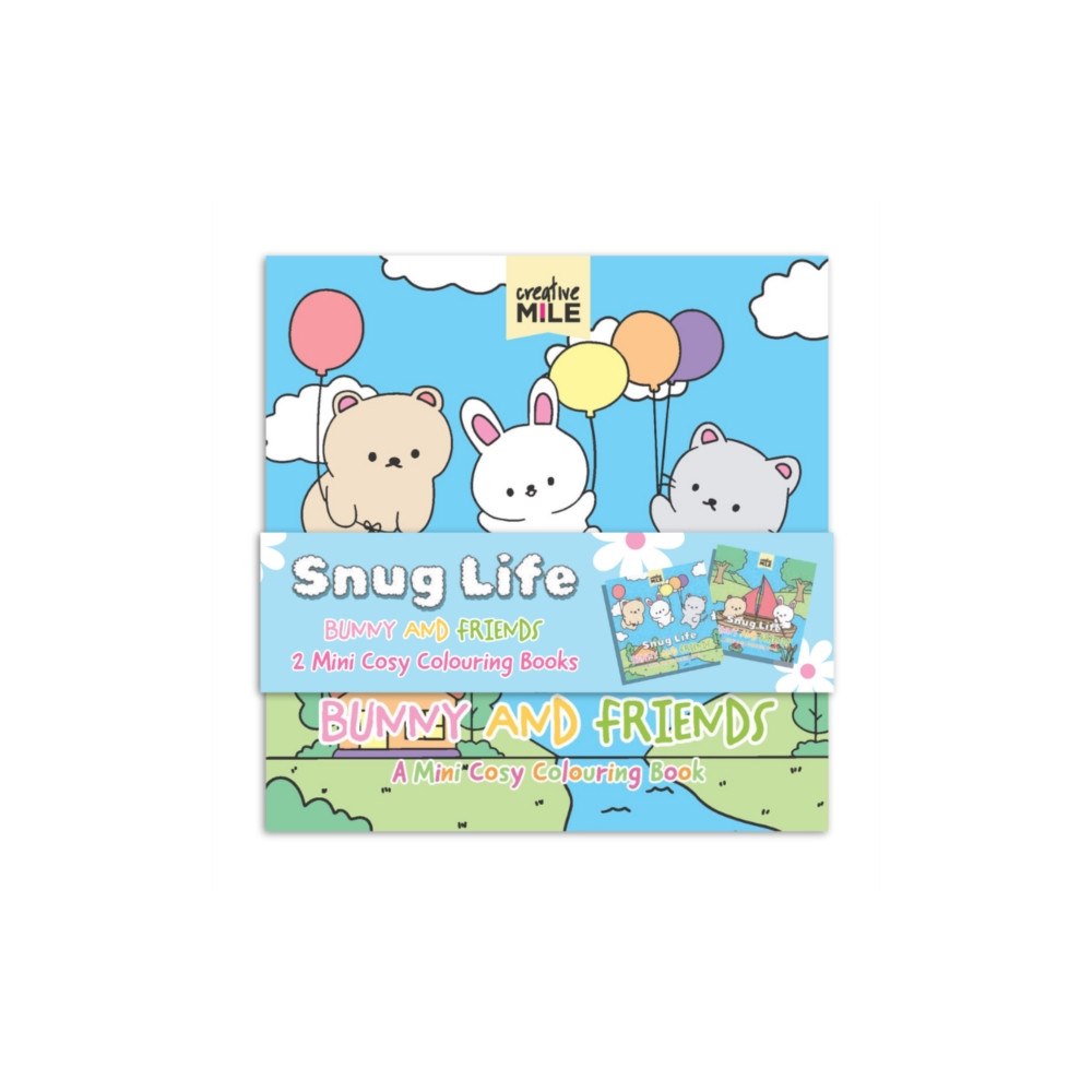 Five Mile 2 Pack Mini Colouring Book Snug Life Cosy Colouring Bunnies and Blooms (häftad, eng)