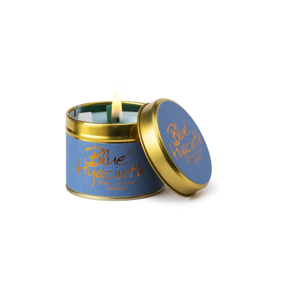 LILY FLAME CANDLES Blue Hyacinth - Scented Tin Candle