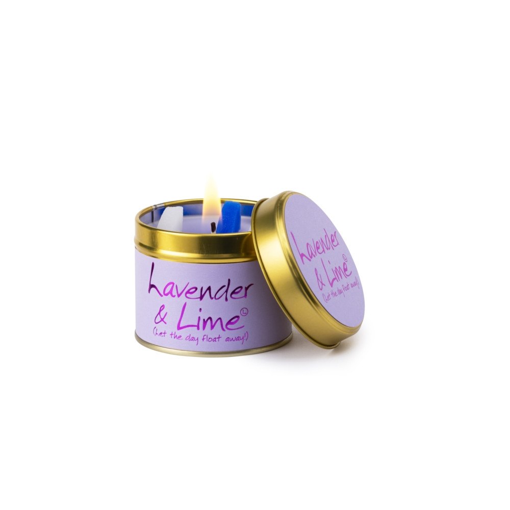 LILY FLAME CANDLES Lavender & Lime - Scented Tin Candle