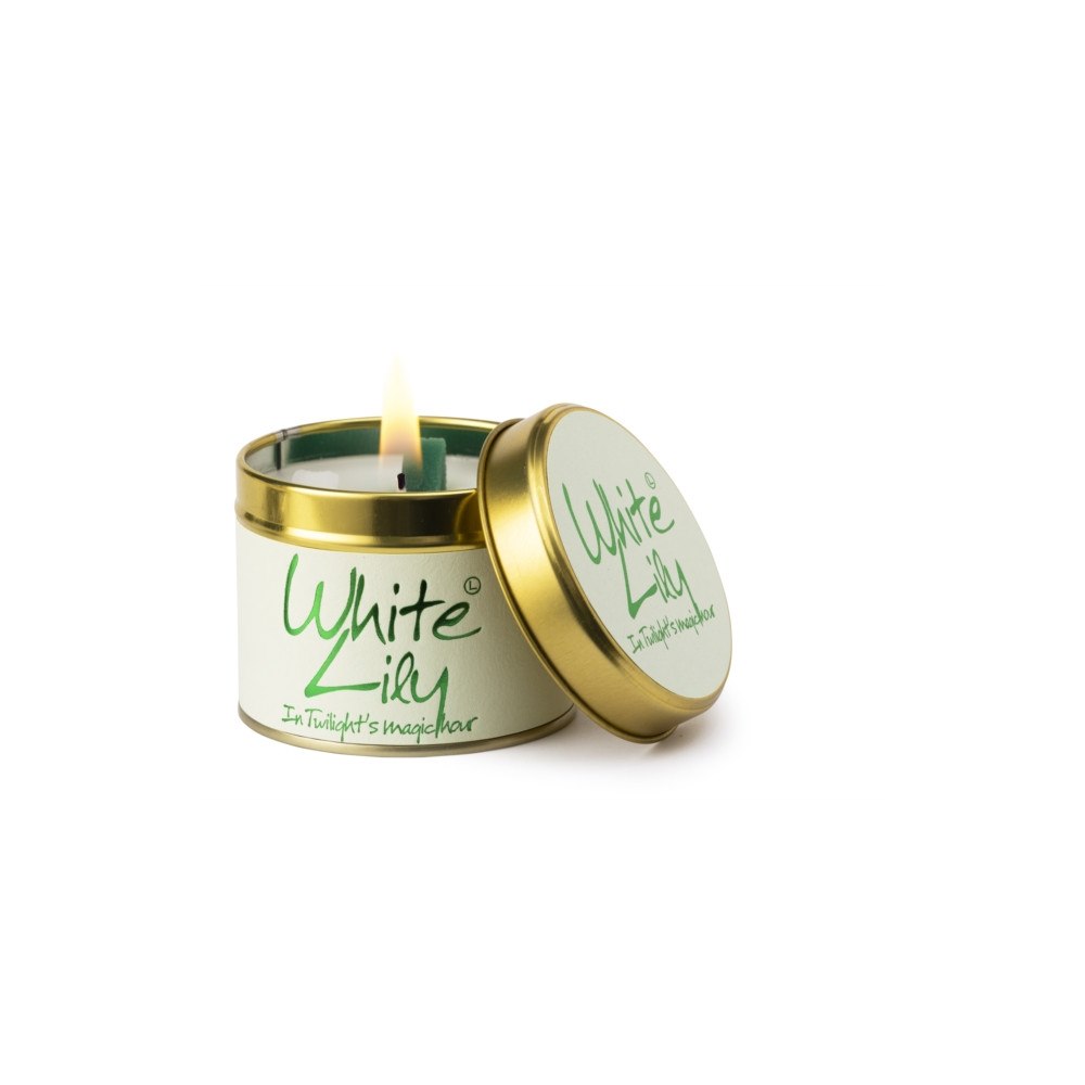 LILY FLAME CANDLES White Lily - Scented Tin Candle
