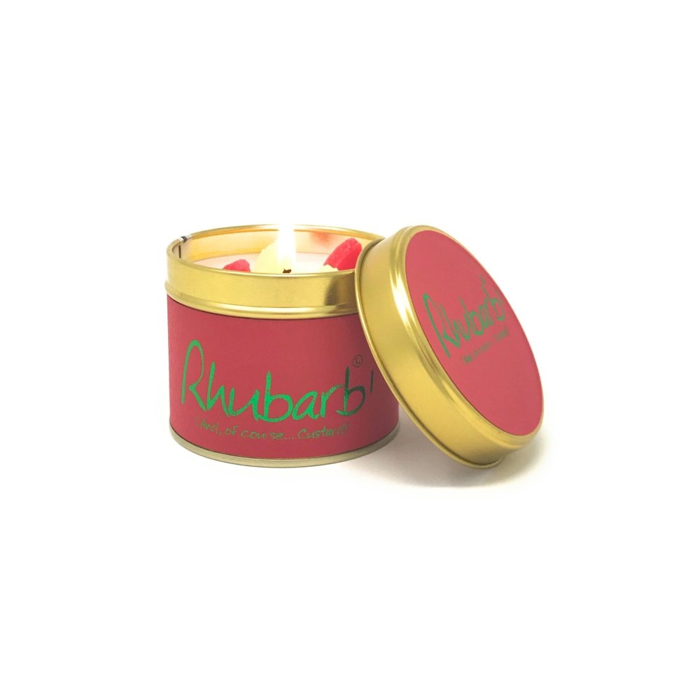 LILY FLAME CANDLES Rhubarb - Scented Tin Candle