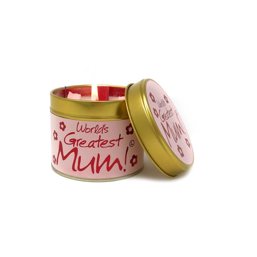 LILY FLAME CANDLES World's Greatest Mum - Scented Tin Candle