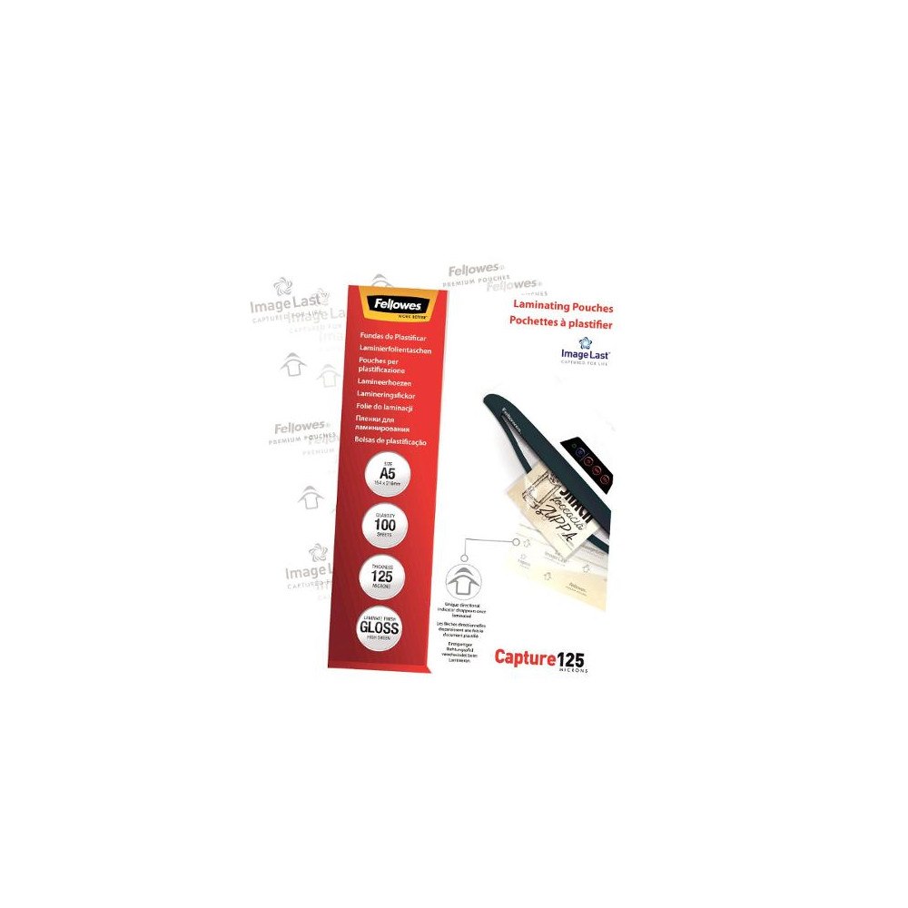 FELLOWES Laminat FELLOWES A5 125mic klar 100/fp