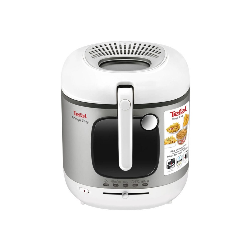 Tefal Tefal Mega FR4800 XXL - fritös - silvergrå/vit