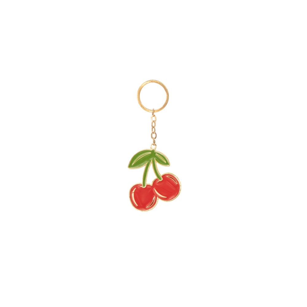 SASS & BELLE Cherry Enamel Keyring