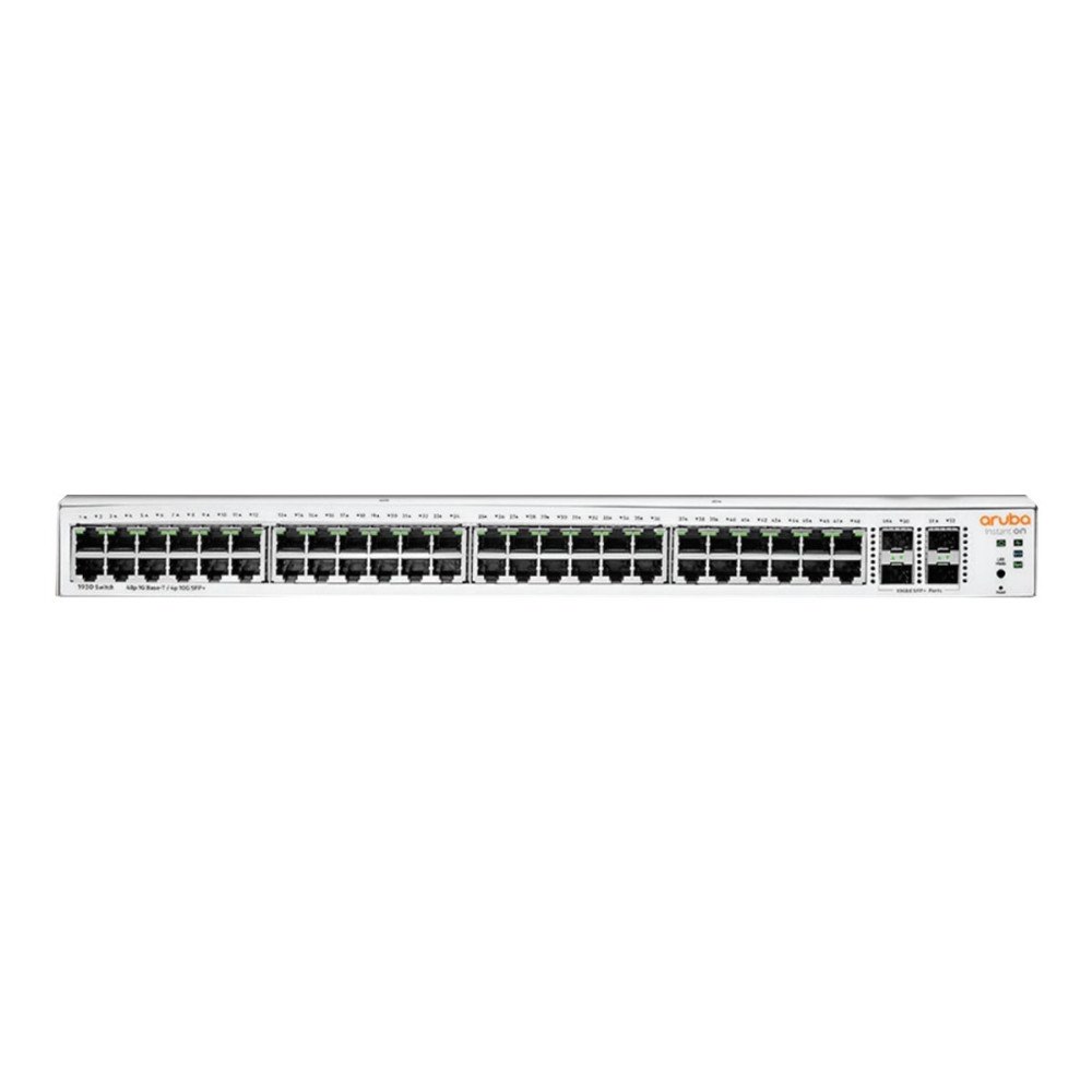 Hewlett Packard Enterprise HPE Networking Instant On 1930 48G Class4 PoE 4SFP/SFP+ 370W Switch - switch - 52 portar - Administrerad - rackmonterbar