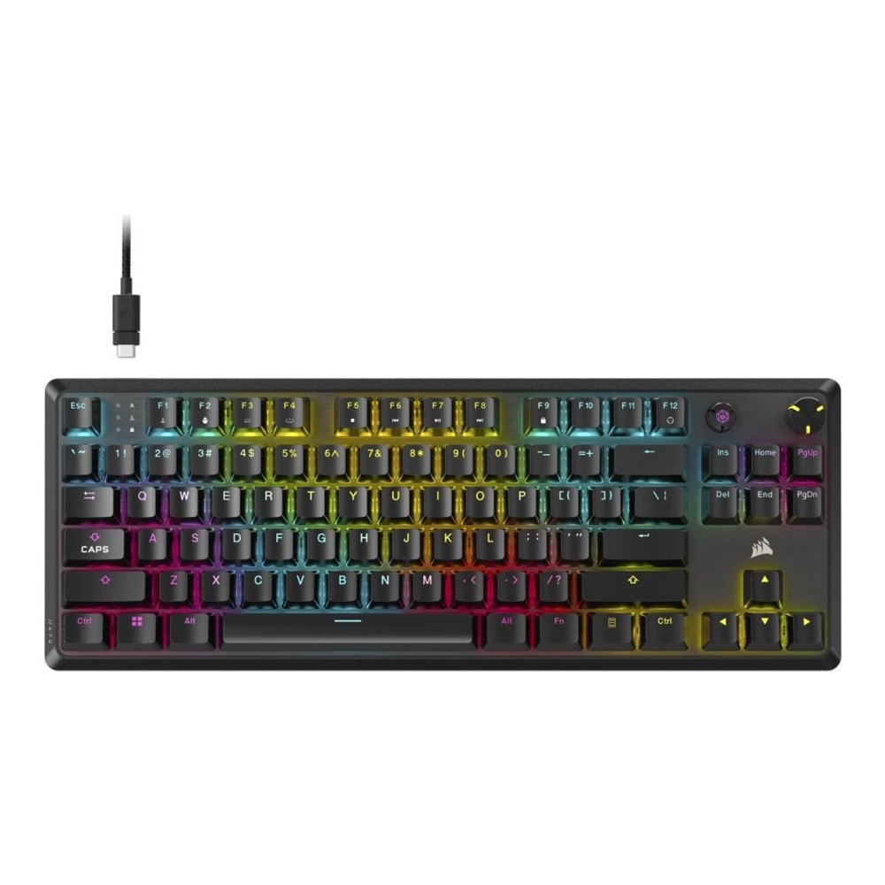 Corsair Microsystems CORSAIR K70 CORE TKL RGB - tangentbord TKL - QWERTY - Nordisk - svart Inmatningsenhet