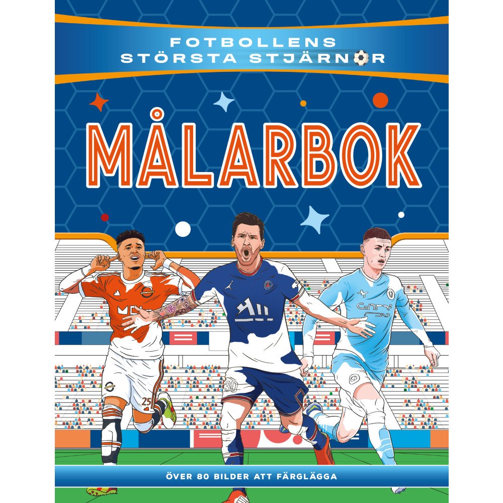 Tukan Förlag Fotbollens största stjärnor målarbok (häftad)