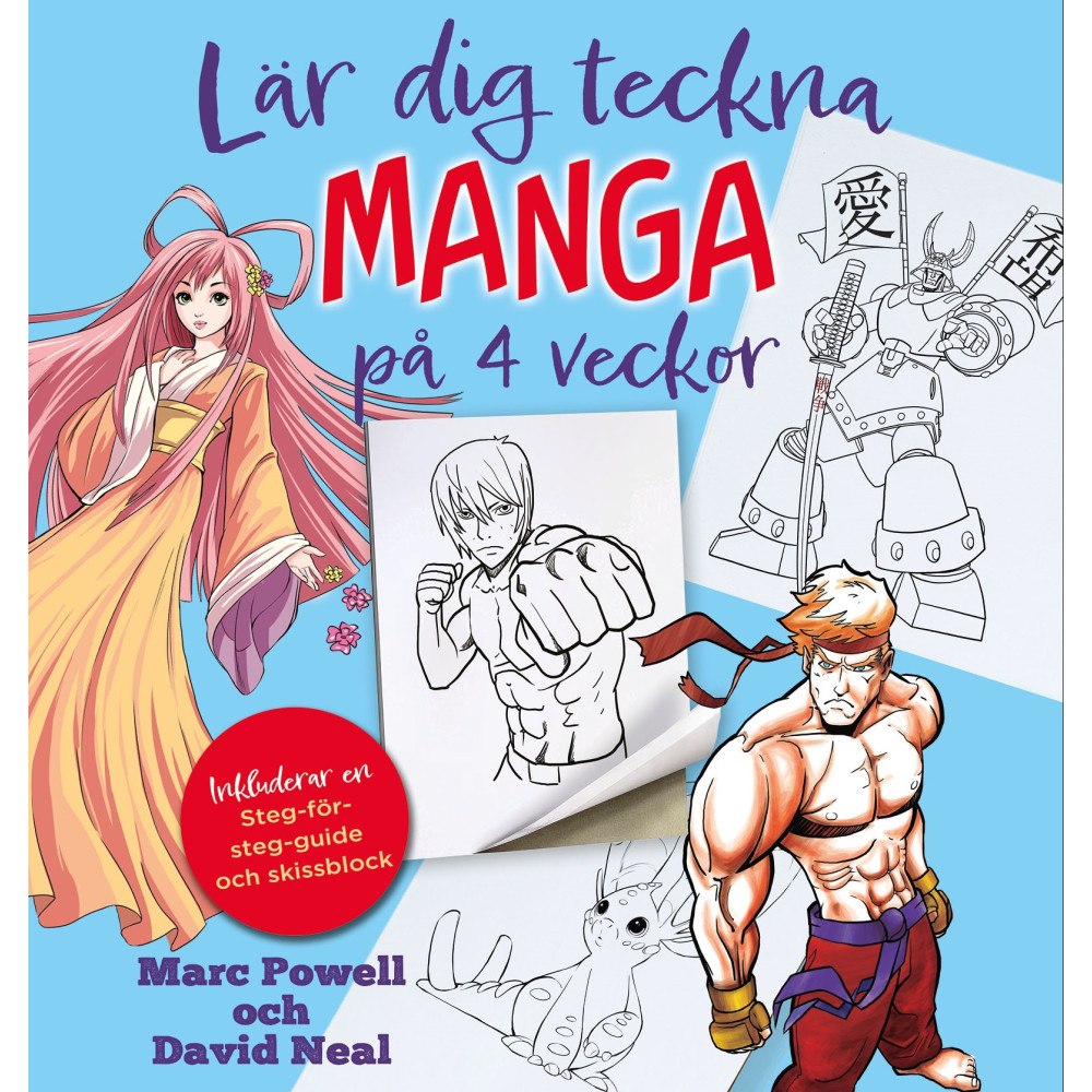 Barthelson Förlag Lär dig teckna Manga på 4 veckor (inbunden)