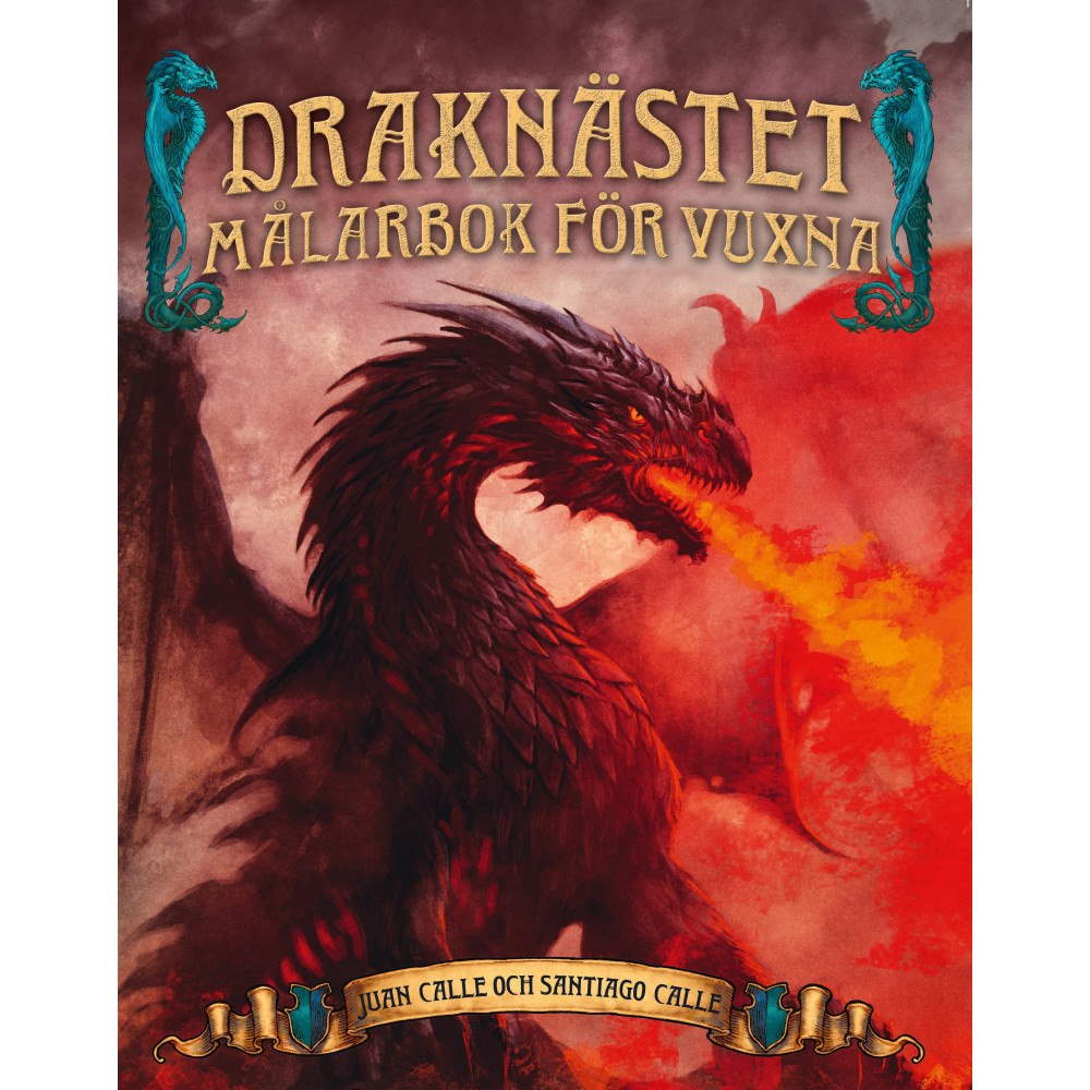 Barthelson Förlag Målarbok för vuxna - Draknästet (häftad)