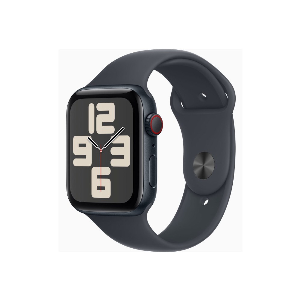 Apple Apple Watch SE (GPS + Cellular) 2a generation - midnattsaluminium - smart klocka med sportband - midnatt - 32 GB