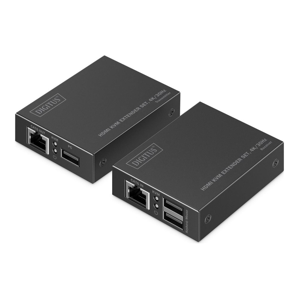 Digitus DIGITUS - Extender Set - förlängare för tangentbord/video/mus/ljud - HDMI, 1GbE, USB
