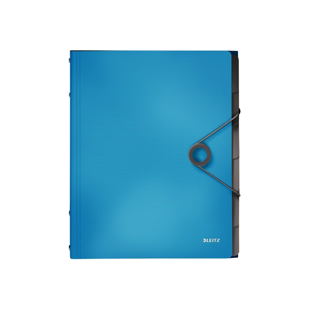 LEITZ Leitz Solid - klassifikationsmapp - 6 delar - för A4 - kapacitet: 200 ark - tabbad - blå