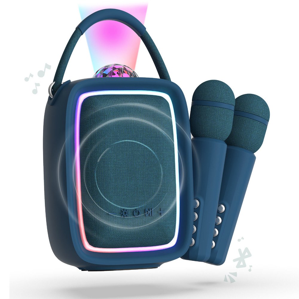 Mobility On Board MOB Speaker Karaoke Kit Sing Party Dark Blue