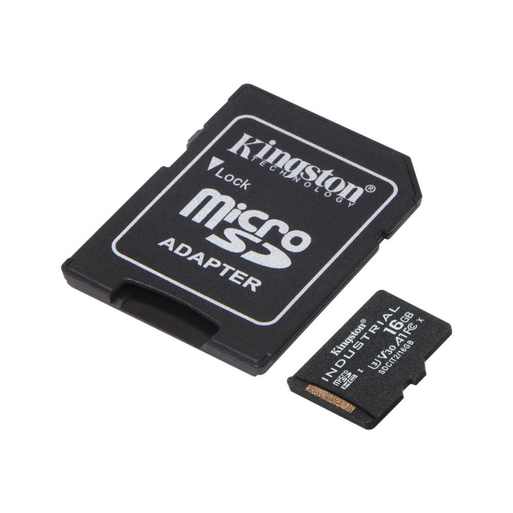 Kingston Technology Kingston Industrial - flash-minneskort - 16 GB - microSDHC UHS-I