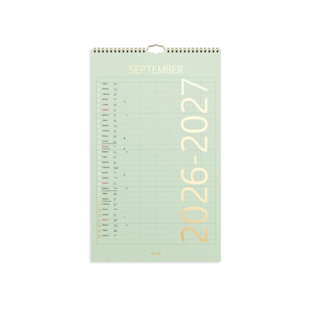 Burde Familjekalender Color 26/27