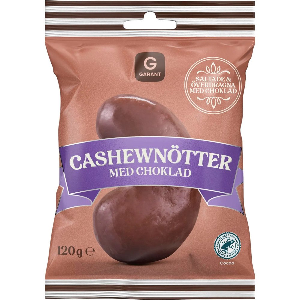 GARANT Cashewnötter med Choklad 120g