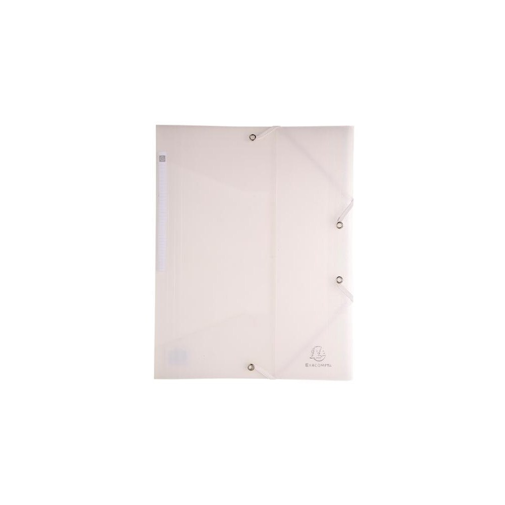 EXACOMPTA Gummibandsmapp EXACOMPTA A4 PP 3-kl tra