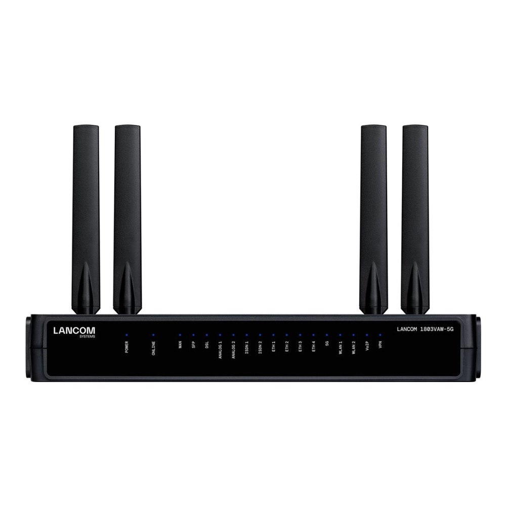 Lancom Systems LANCOM 1803VAW-5G - SD-WAN gateway - med VDSL, 5G och Wi-Fi 6 - Wi-Fi 6