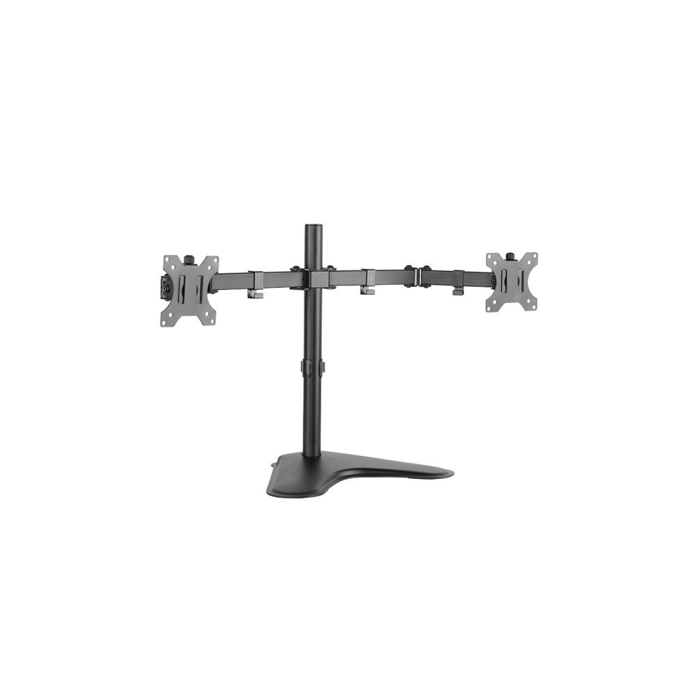 LogiLink LogiLink Dual Monitor Desk Stand monteringssats - justerbar arm - för 2 monitorer