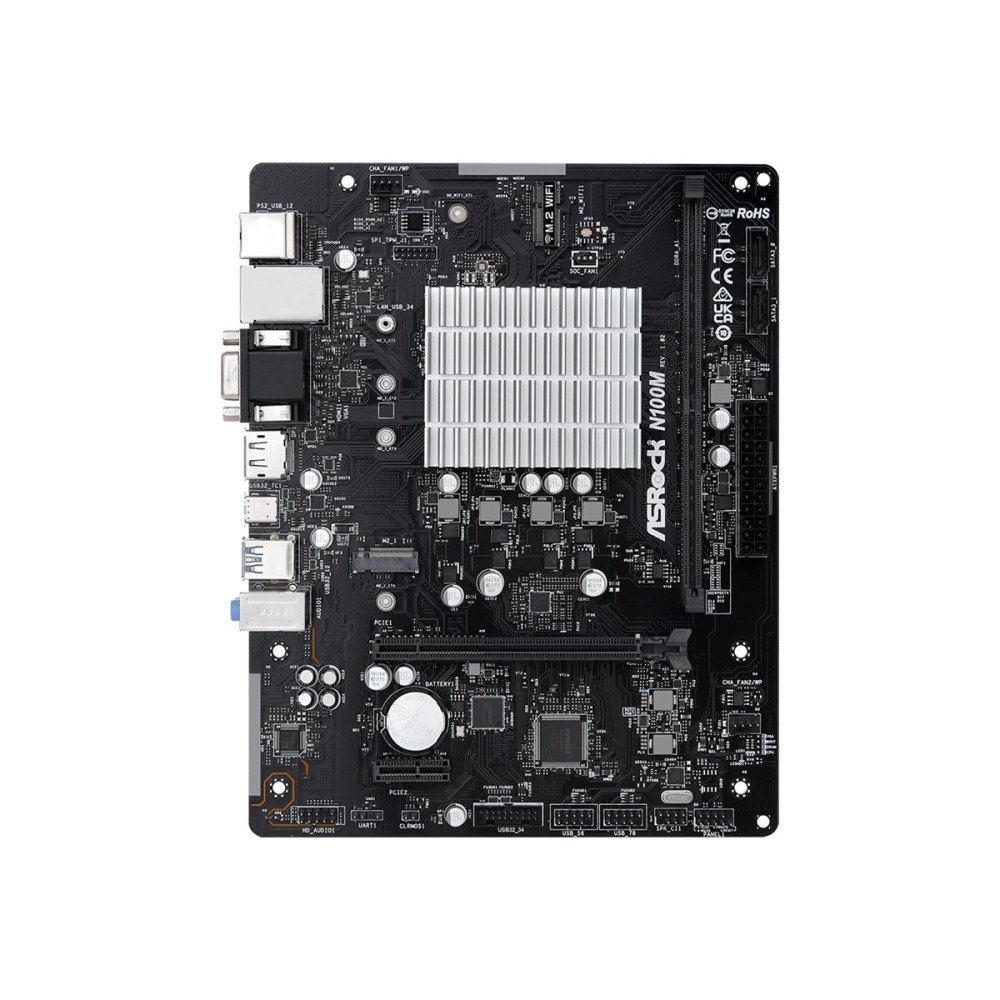 ASRock ASRock N100M - moderkort - micro ATX - Intel N-series N100