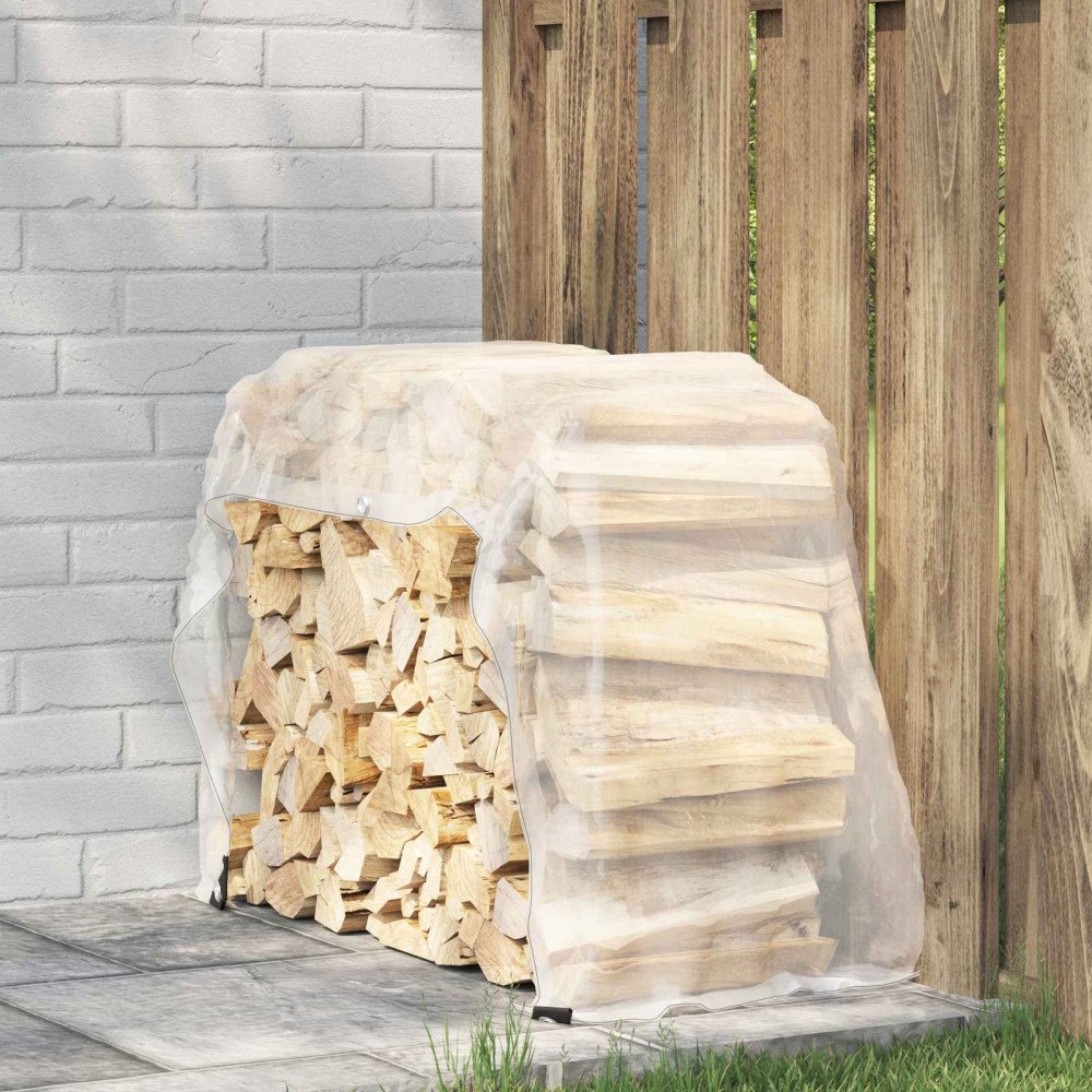 vidaXL Tarpaulin med öglor Transparent 1 x 2 m polyeten