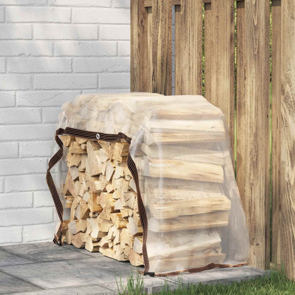 vidaXL Tarpaulin med öglor Transparent 1 x 2 m polyeten