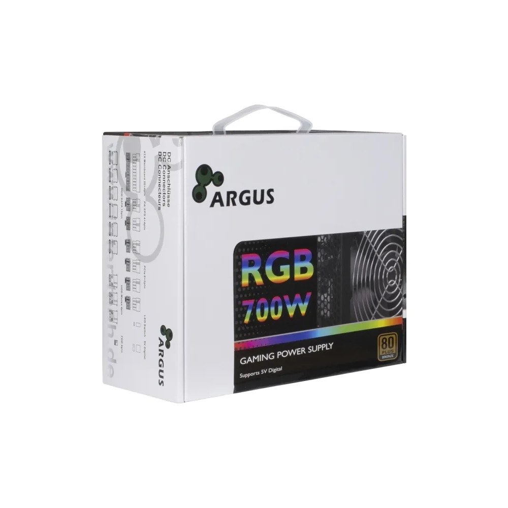 Inter-Tech Elektronik Handels Argus RGB-700W II - nätaggregat - 700 Watt