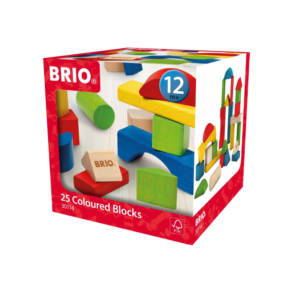 Brio BRIO - Färgade klossar - byggklossar