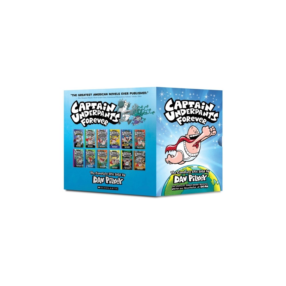 Scholastic US Captain Underpants Forever Box set (#1-12) (inbunden, eng)