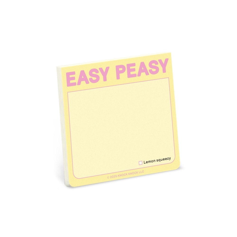 Knock Knock Knock Knock Easy Peasy Sticky Note (Pastel Version)
