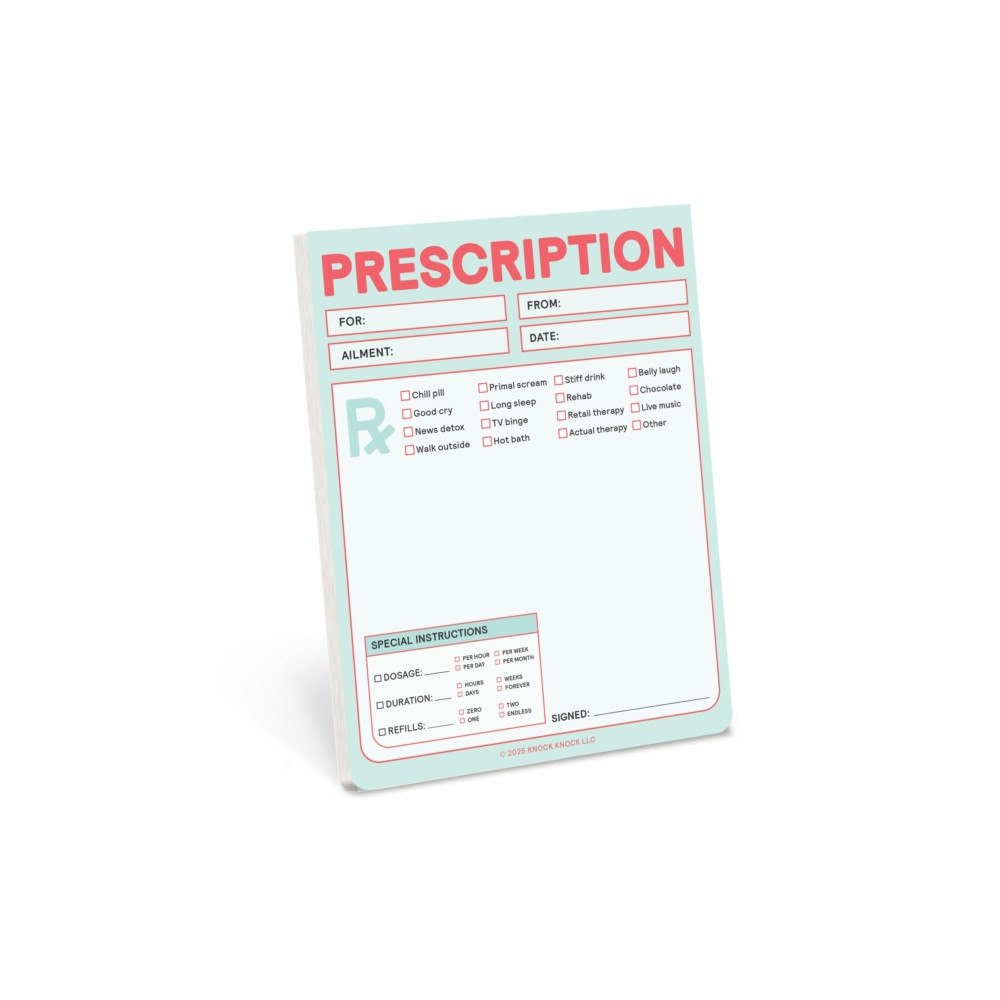 Knock Knock Knock Knock Prescription Nifty Note (Pastel Version)