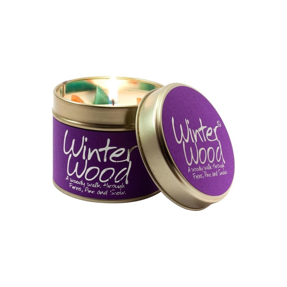 LILY FLAME CANDLES Winter Wood - Scented Tin Candle