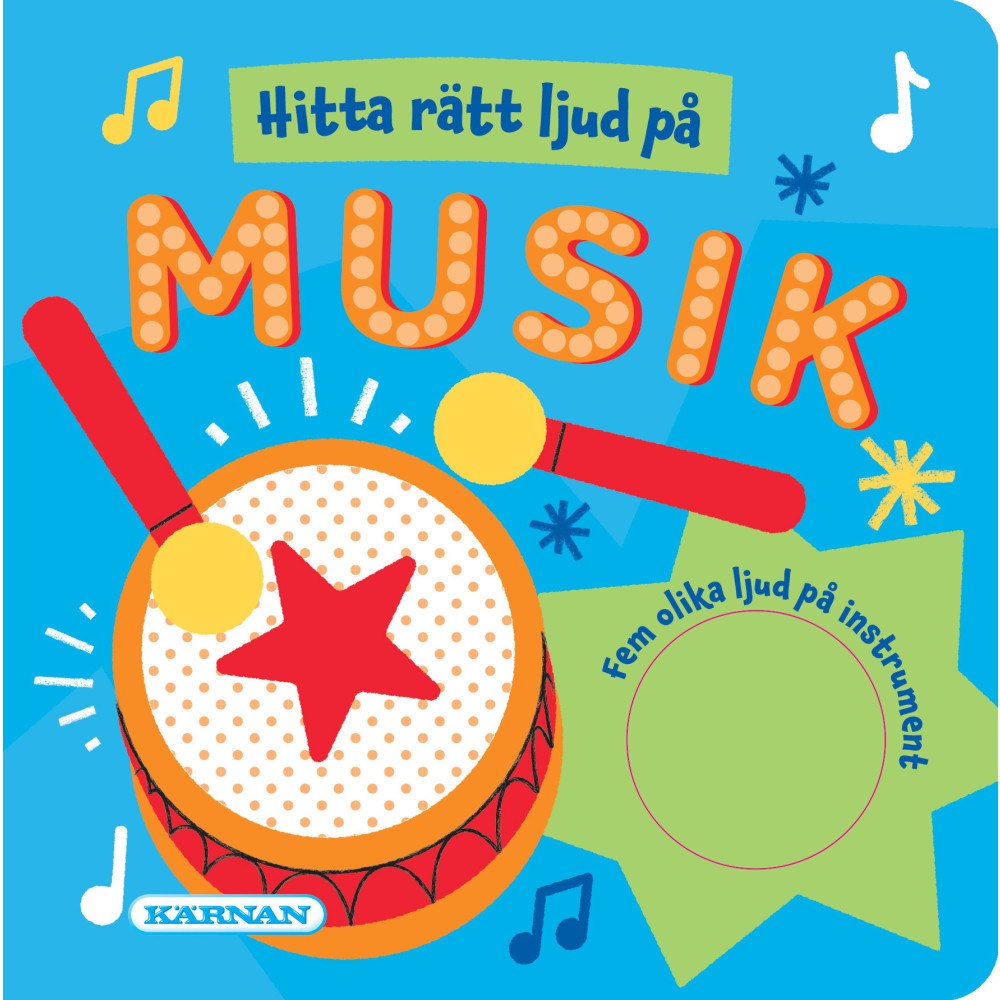 Egmont Story House Hitta rätt ljud på musik:fem olika ljud på instrument (bok, board book)