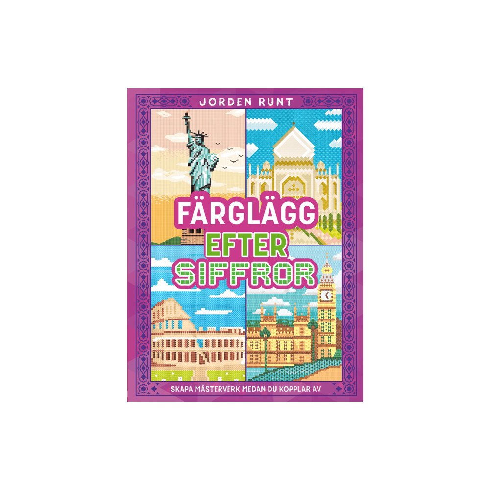 Tukan Förlag Färglägg efter siffror. Jorden runt (häftad)