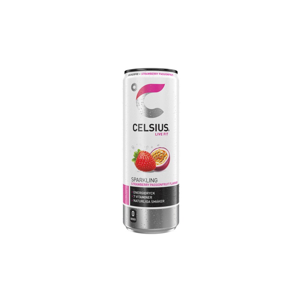 Celsius Celsius Strawberry Passionfruit Energidryck 35,5 cl