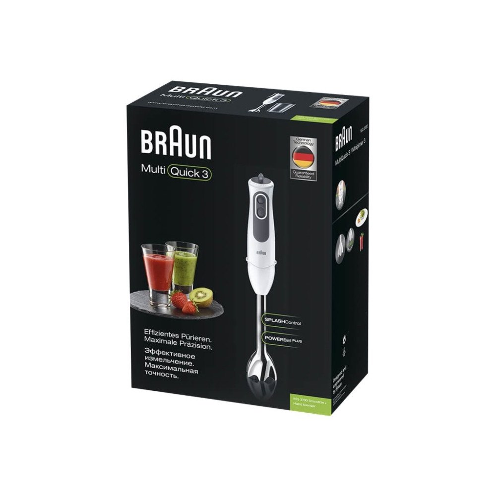 Braun Braun Multiquick 3 Vario MQ 3100 WH Smoothie+ - handmixer - vit / grå