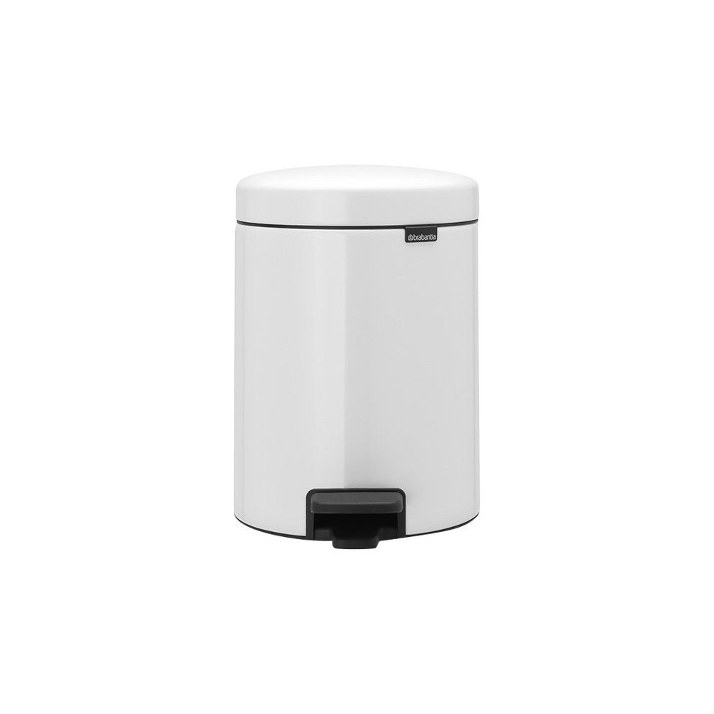 BRABANTIA Pedalhink, Brabantia NewIcon, vit, pulverlackerad stål, 5 li...