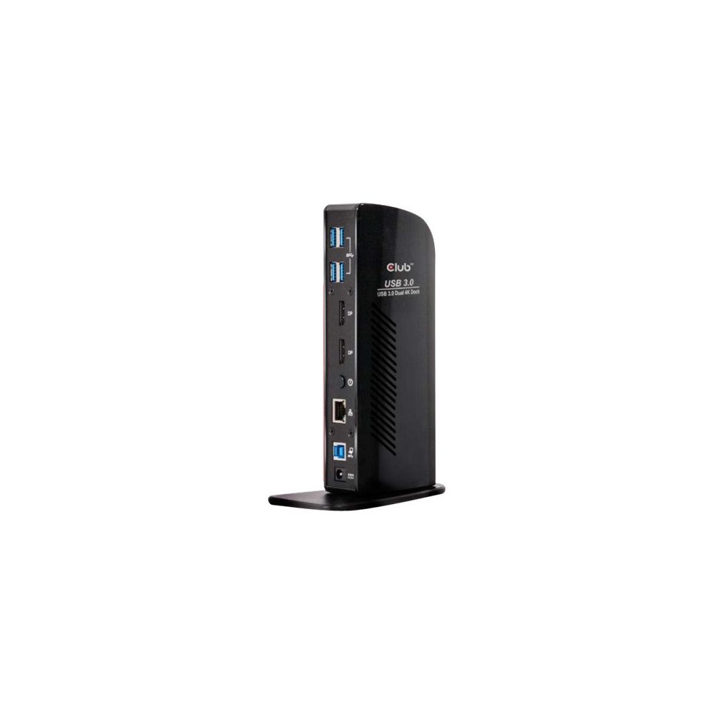Club 3D Club 3D SenseVision USB 3.0 Dual Display 4K60Hz Docking Station - dockningsstation - USB - DP - 1GbE