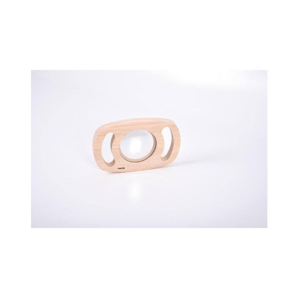 TICKIT Spegel konkav/konvex trähandtag