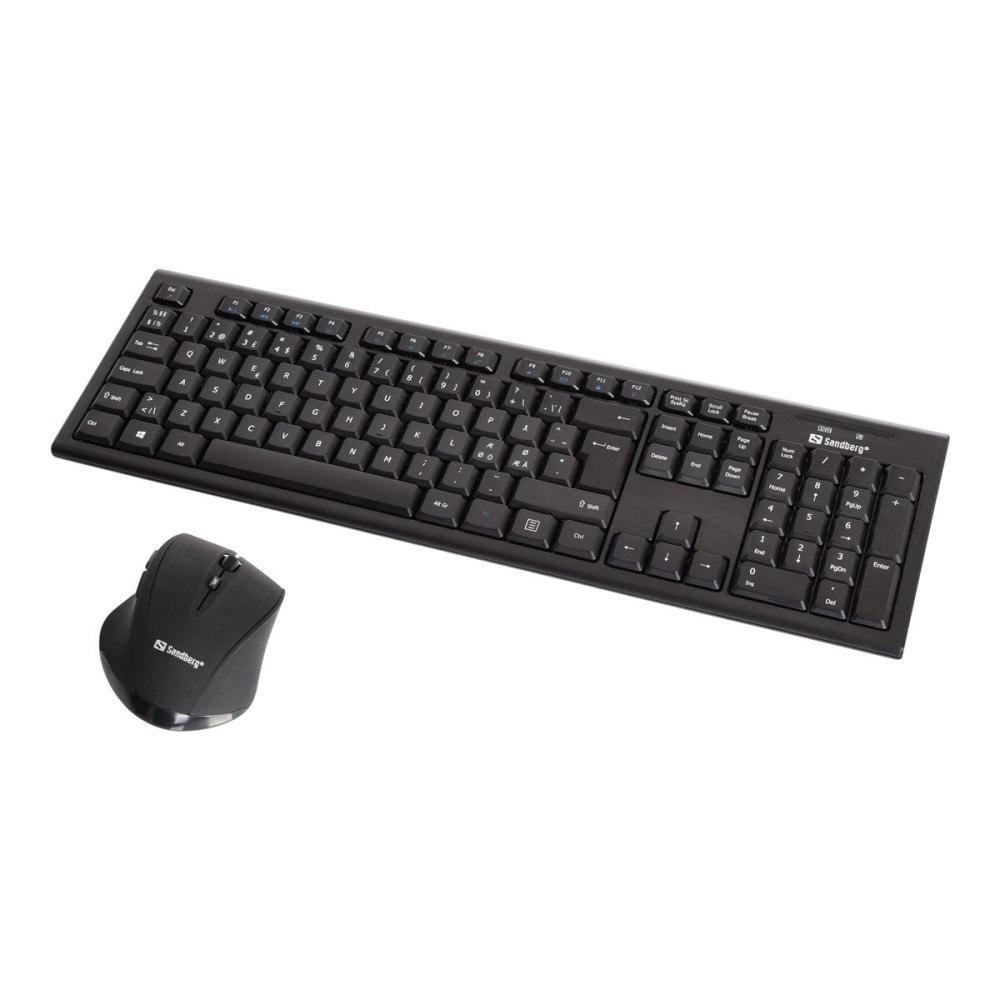 Sandberg Sandberg DesktopSet - sats med tangentbord och mus - norsk Inmatningsenhet