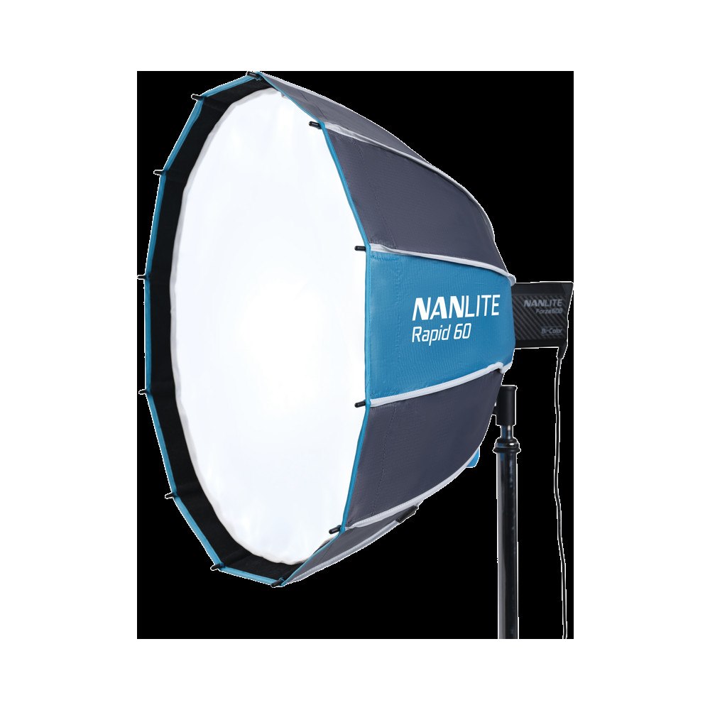 NANLITE Nanlite Rapid 60 Parabolic Softbox SB-RP60 with Eggcrate for FM Mount