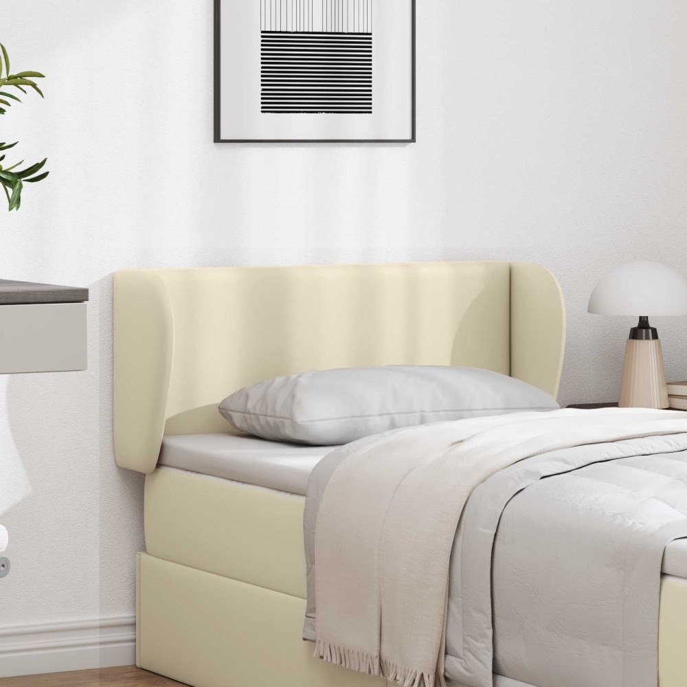 vidaXL Sänggavel Öra Kräm 40 x 23 x 6 cm PVC
