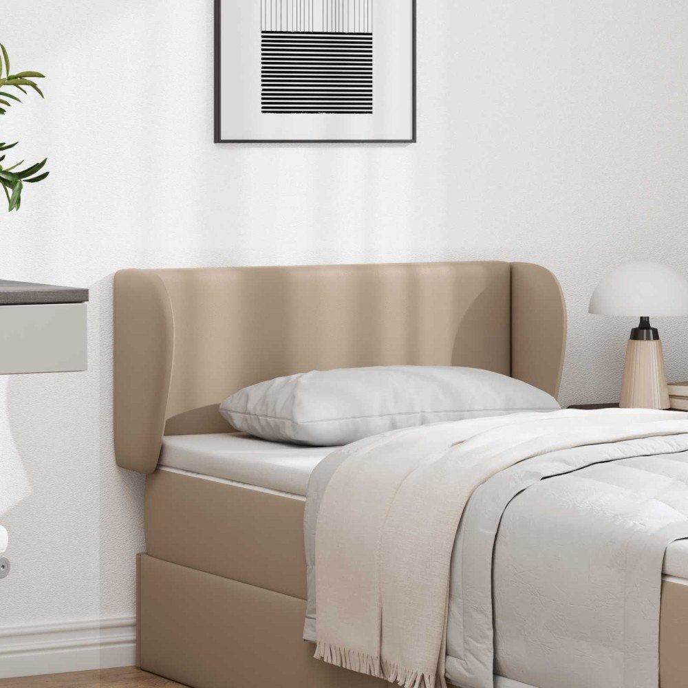 vidaXL Sänggavel Öra Tan 40 x 23 x 6 cm PVC